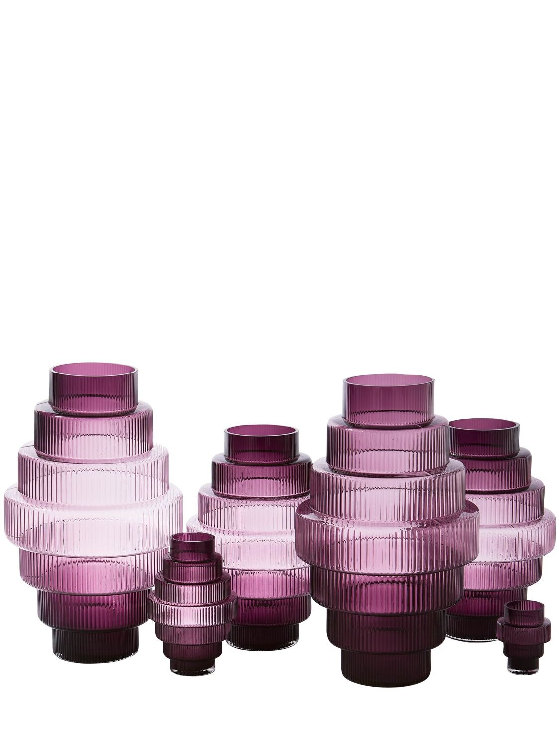 Shop Polspotten Small Steps Vase In Purple