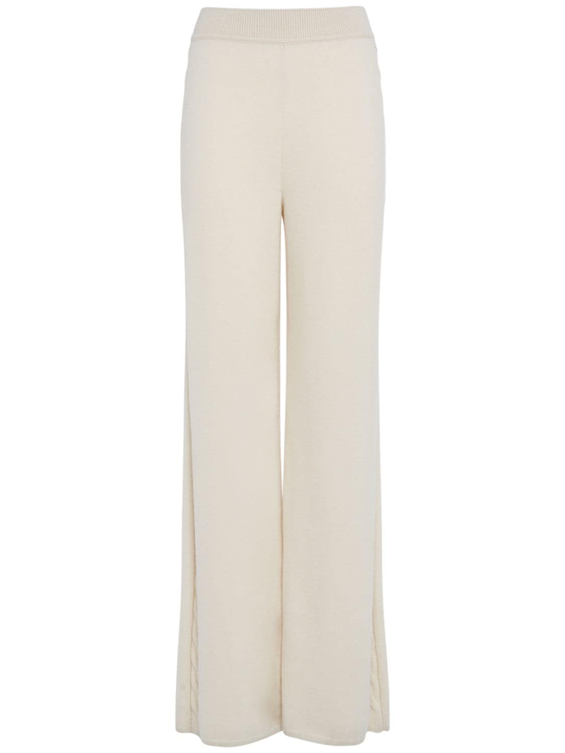 LORO PIANA Napier Cable Knit Cashmere Pants