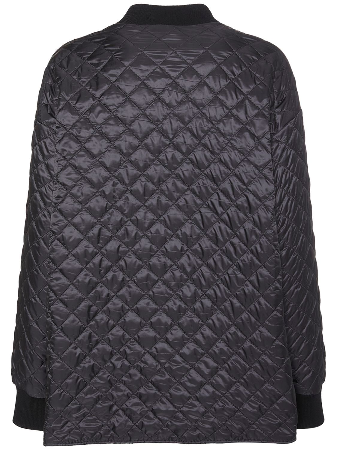 Waterproof quilted bomber jacket