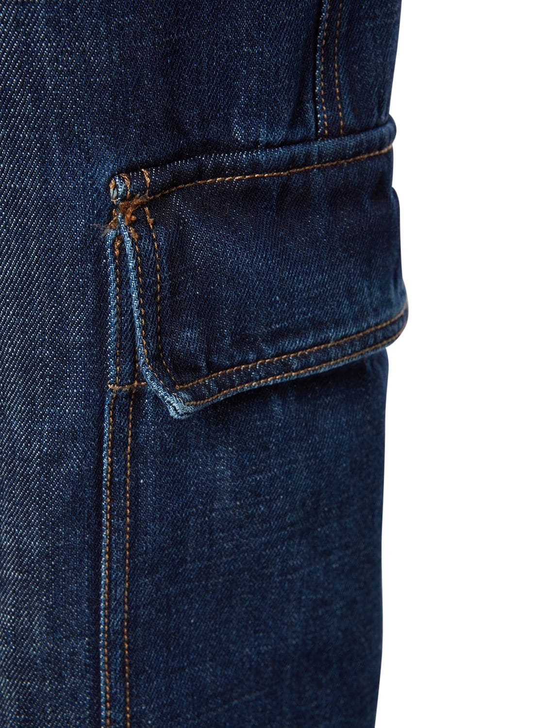 WEEKEND MAX MARA CALIFFO WIDE HIGH RISE DENIM CARGO JEANS 