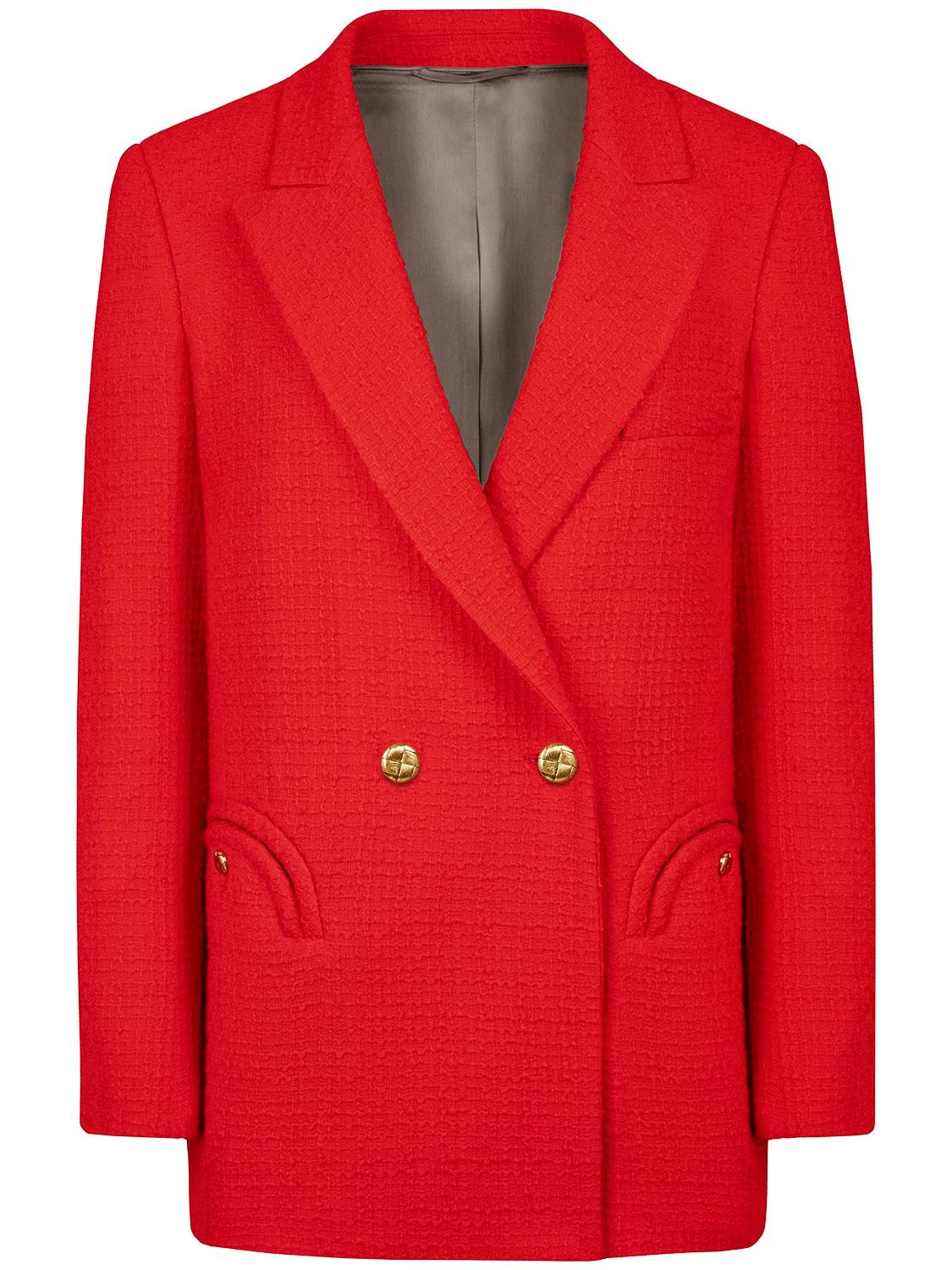 Blazé Milano Everynight Wool & Nylon Blazer In Red
