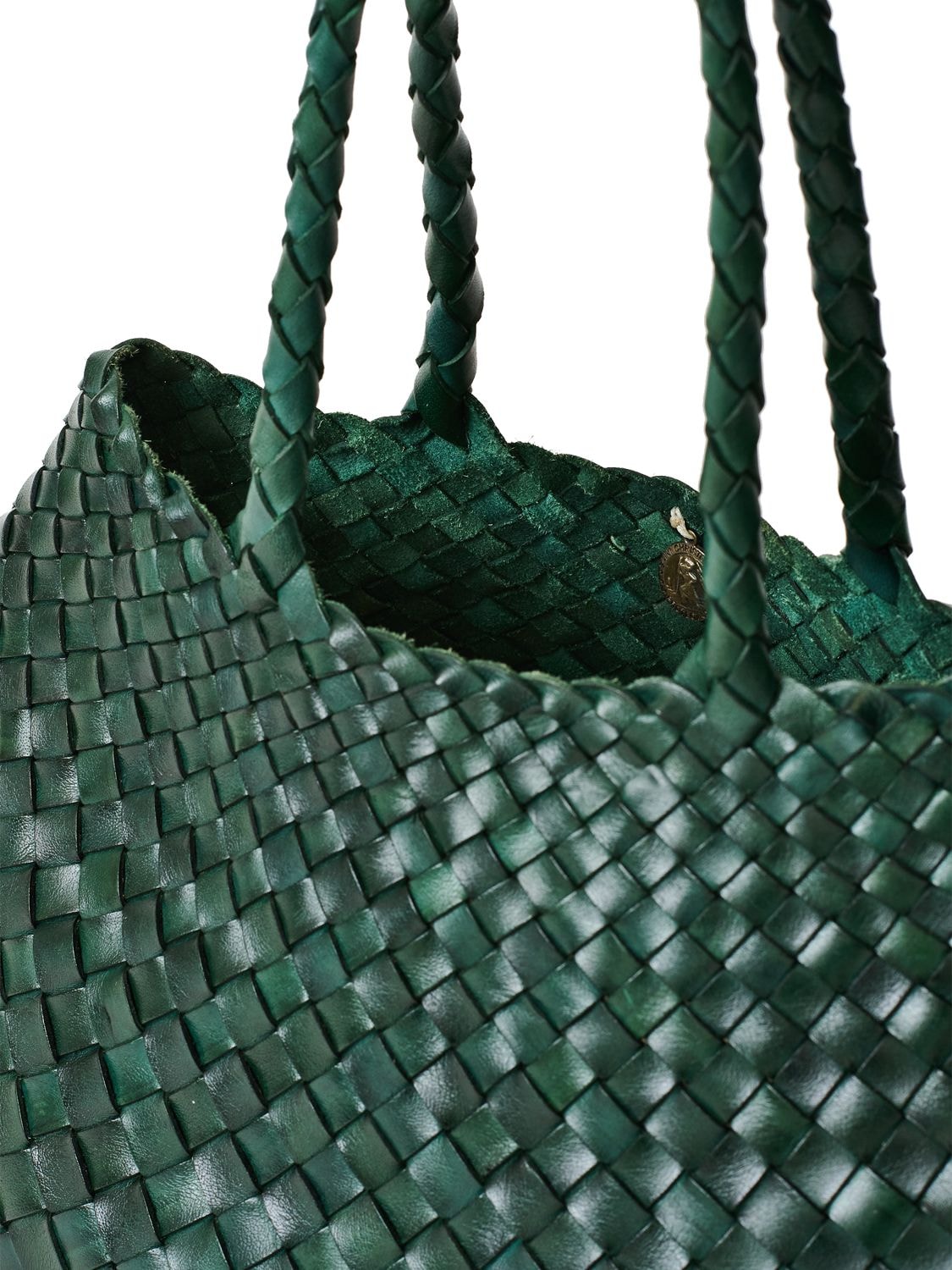 DRAGON DIFFUSION BIG SANTA CROCE LEATHER TOTE BAG 