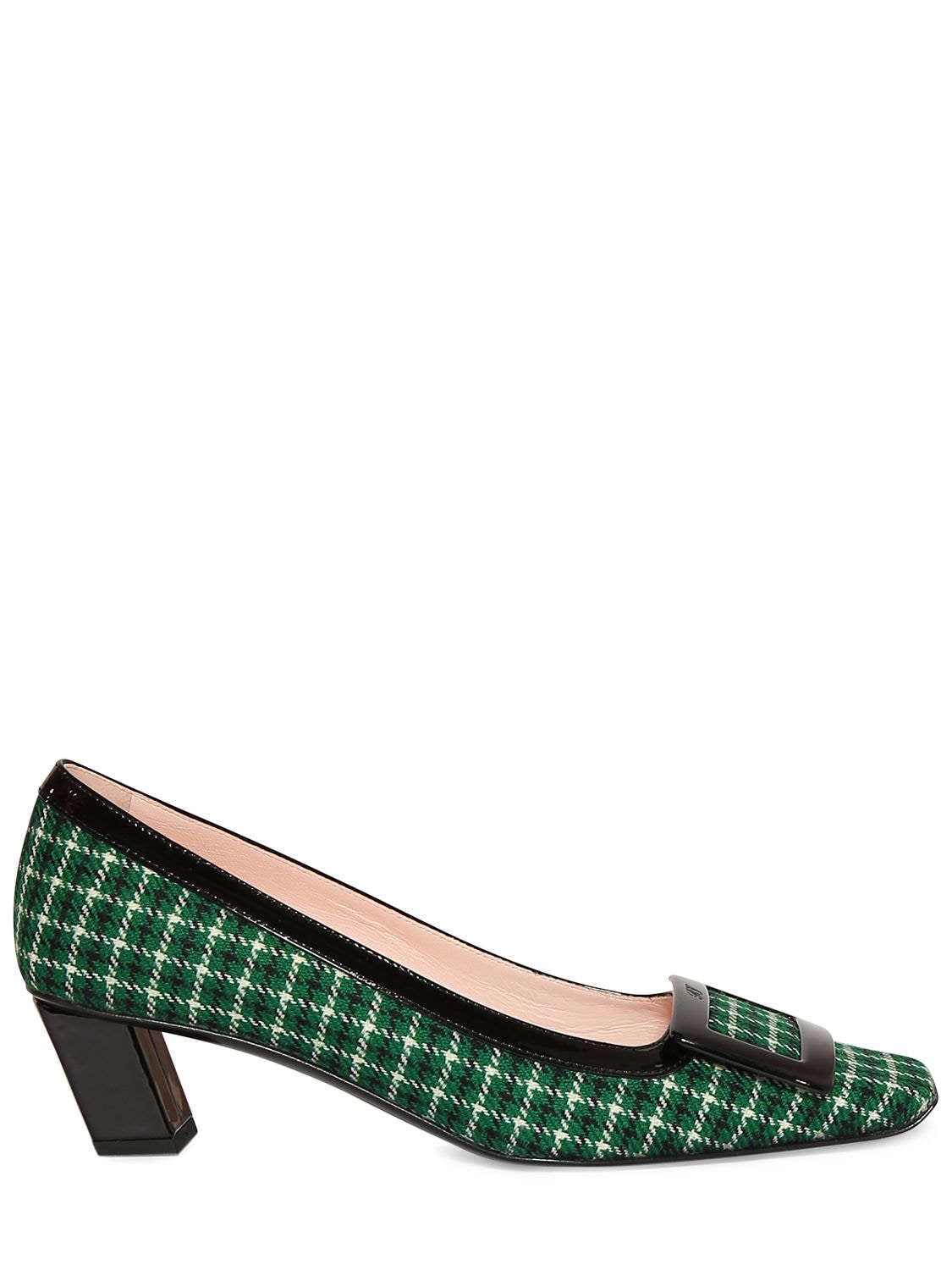 Image of 45mm Belle Vivier Checked Pumps
