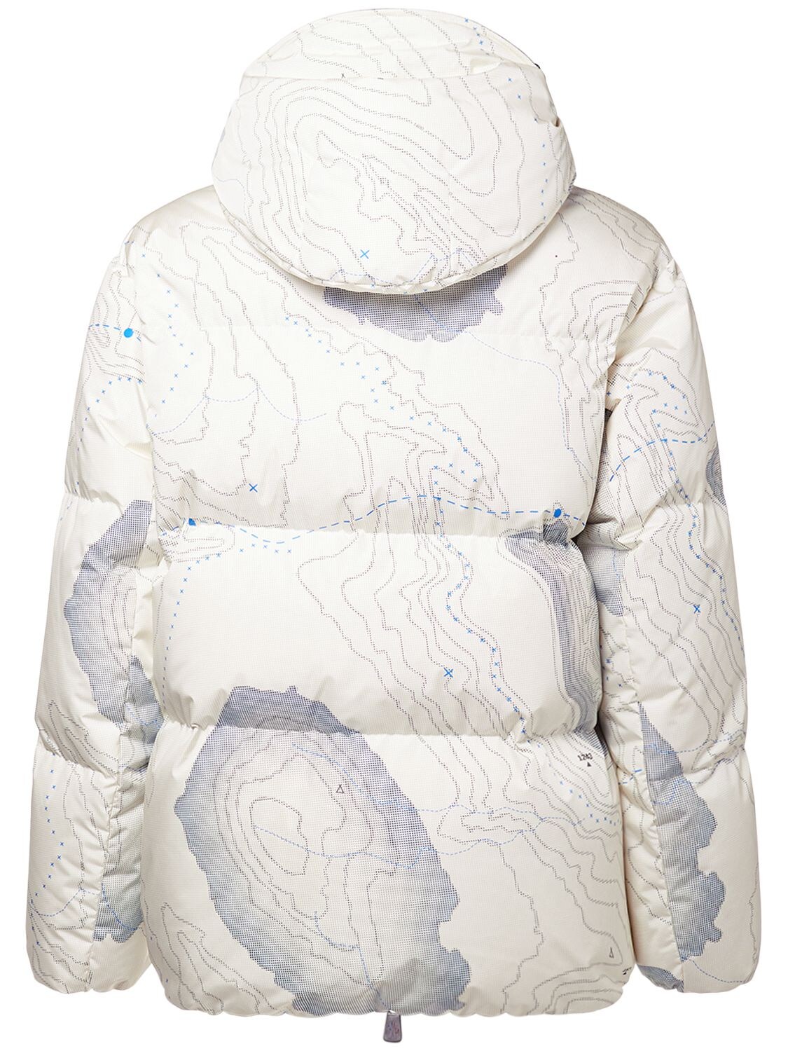 Shop Moncler Mazod Printed Nylon Down Jacket In White,multi