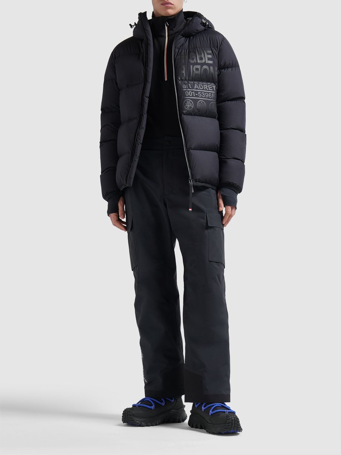Shop Moncler Nylon Ski Pants In Black