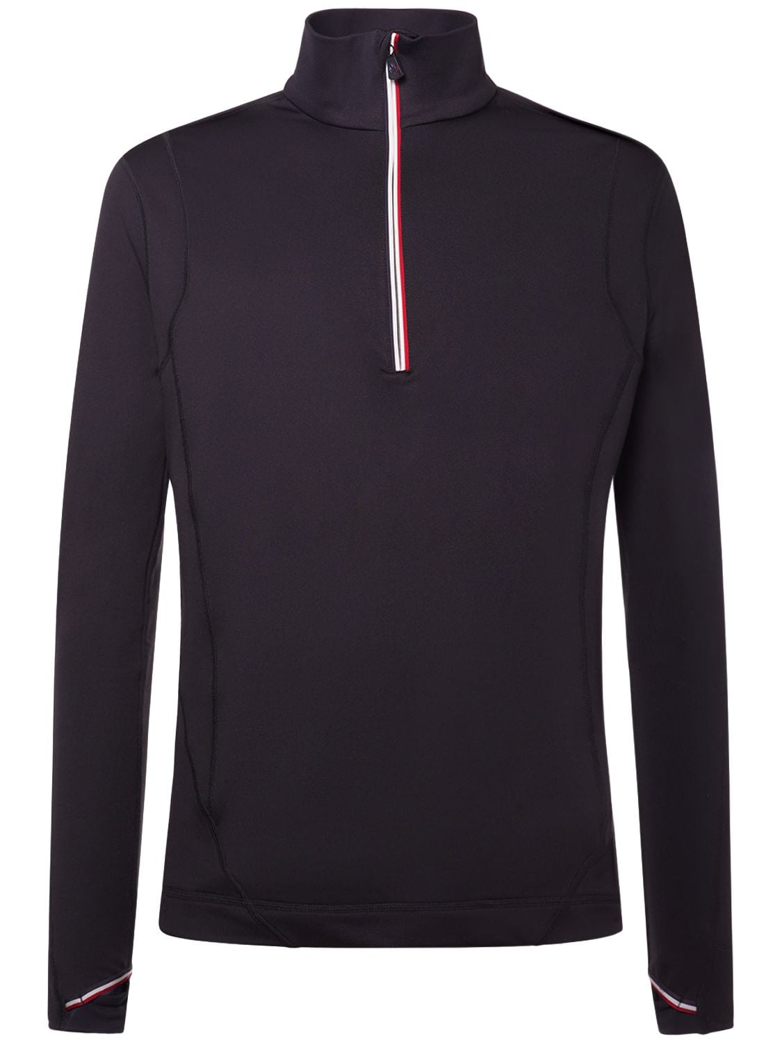 Shop Moncler Nylon Zip-up Sweatshirt In Black