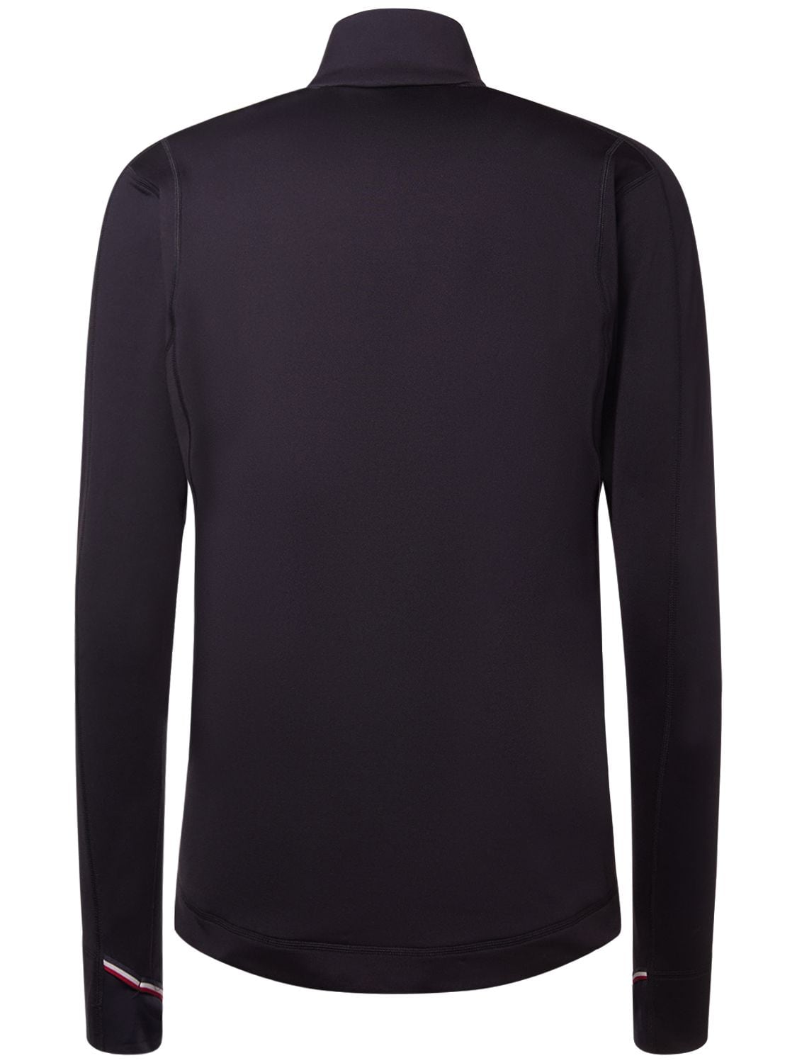 Shop Moncler Nylon Zip-up Sweatshirt In Black