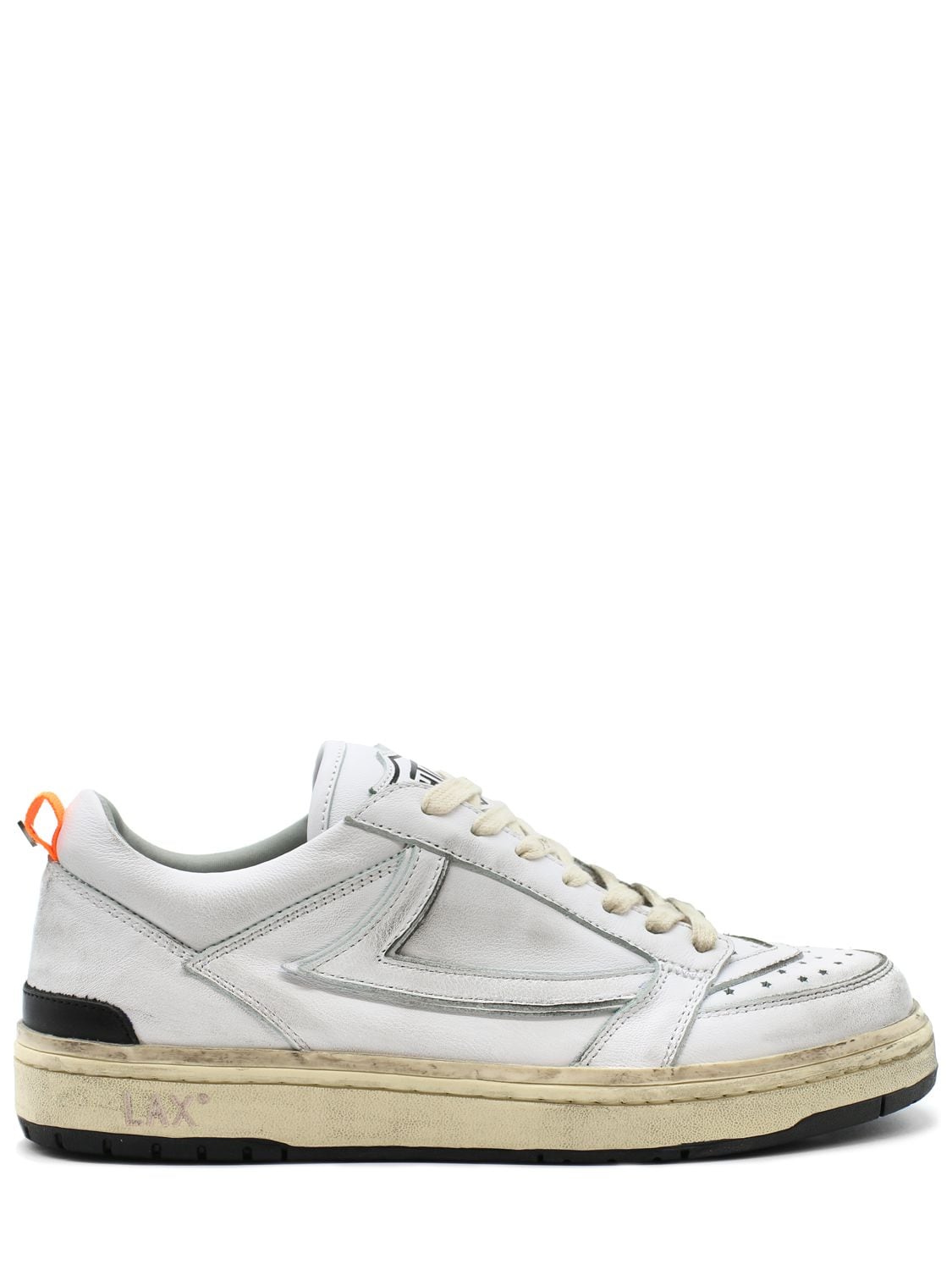 Htc Los Angeles Starlight Leather Low Top Sneakers In White