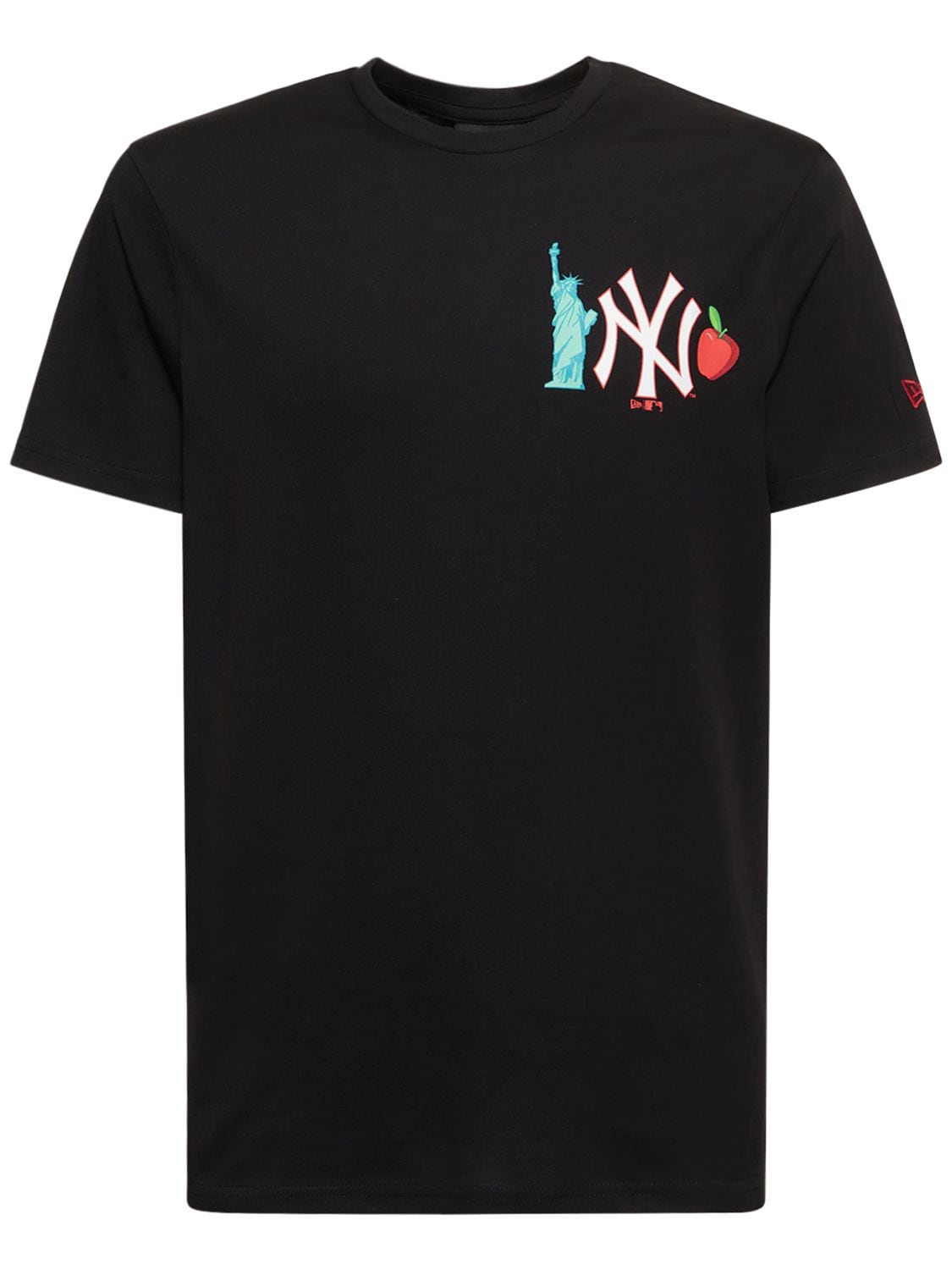 New Era Ny Yankees Back Print Cotton T-shirt In White