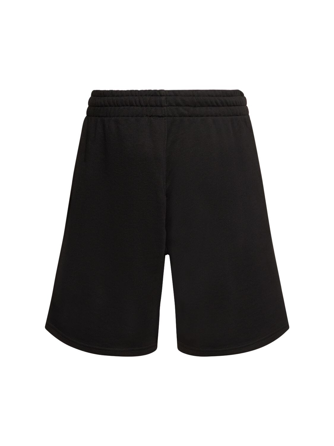 Shop New Era L.a. Lakers Printed Cotton Blend Shorts In Black