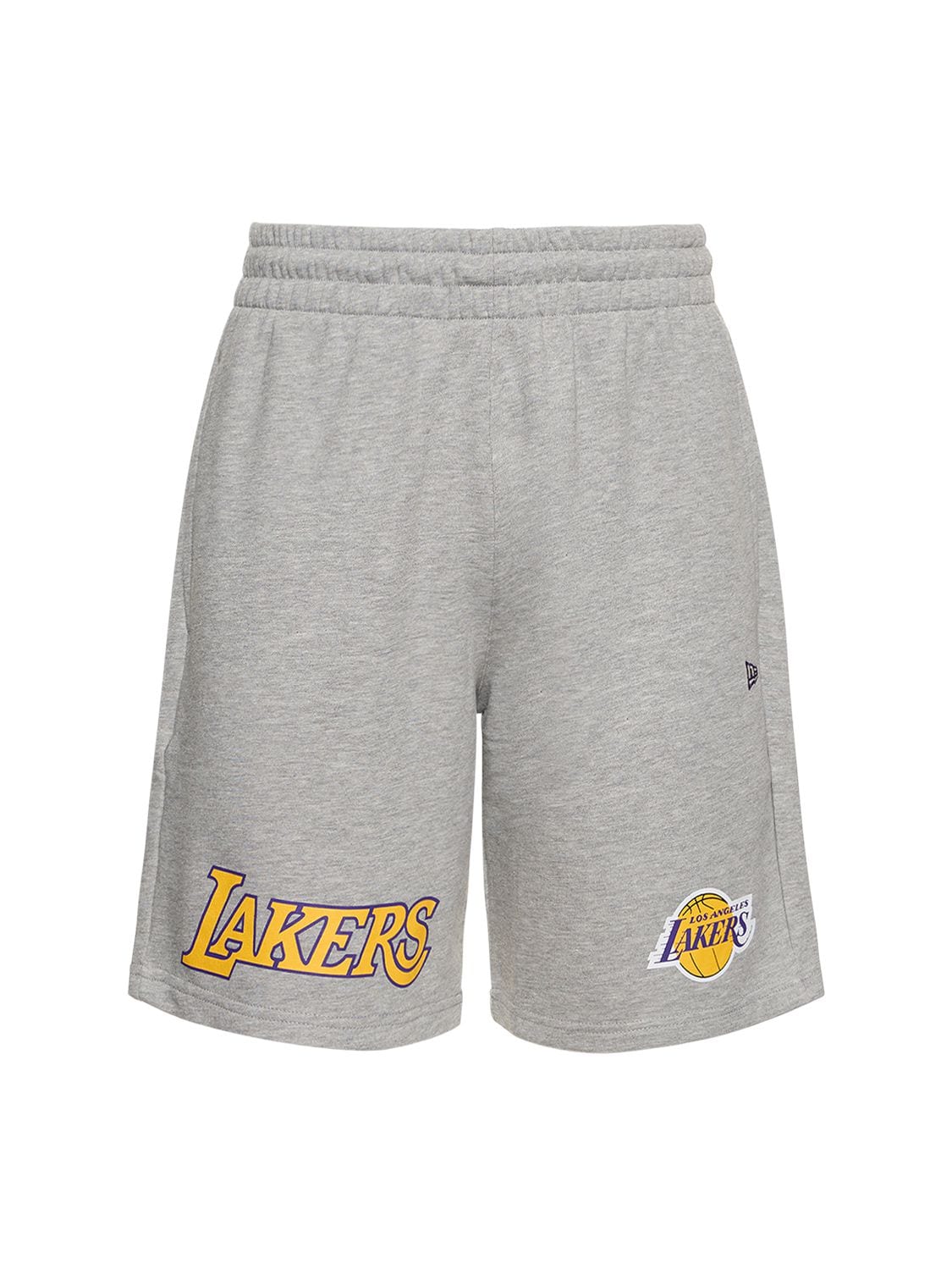 New Era L.A. Lakers Cotton Blend Shorts Grey