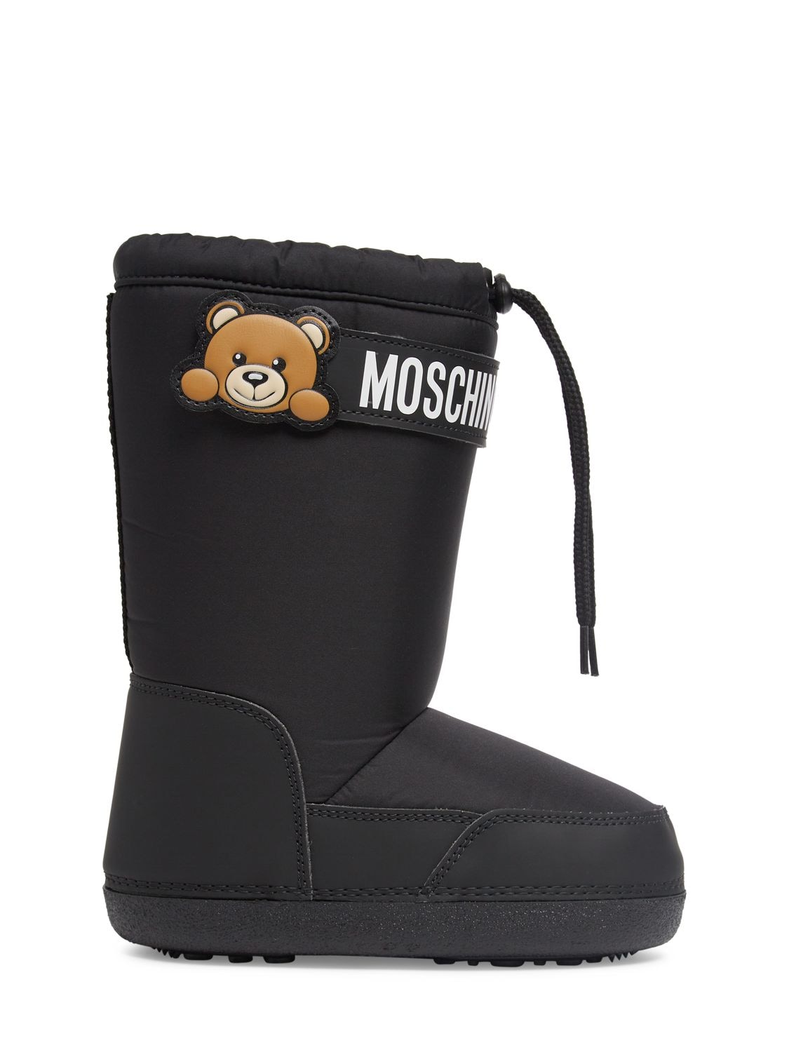Moschino Kids' Snow Boots W/logo In Black