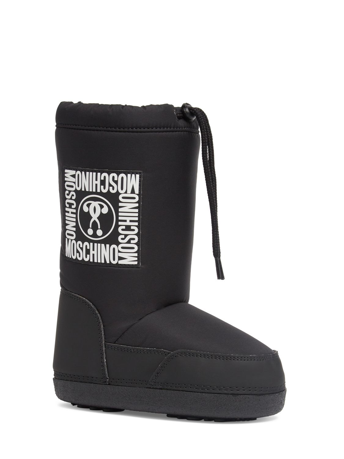 Shop Moschino Snow Boots W/logo In Black