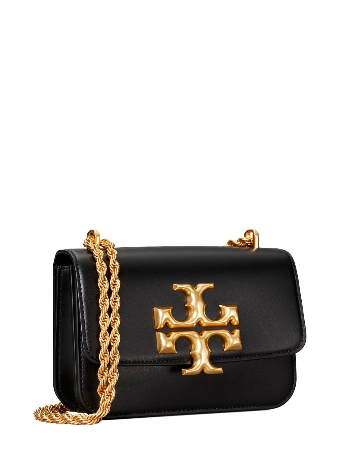 Shop Tory Burch Small Eleanor Convertible Shoulder Bag In Black