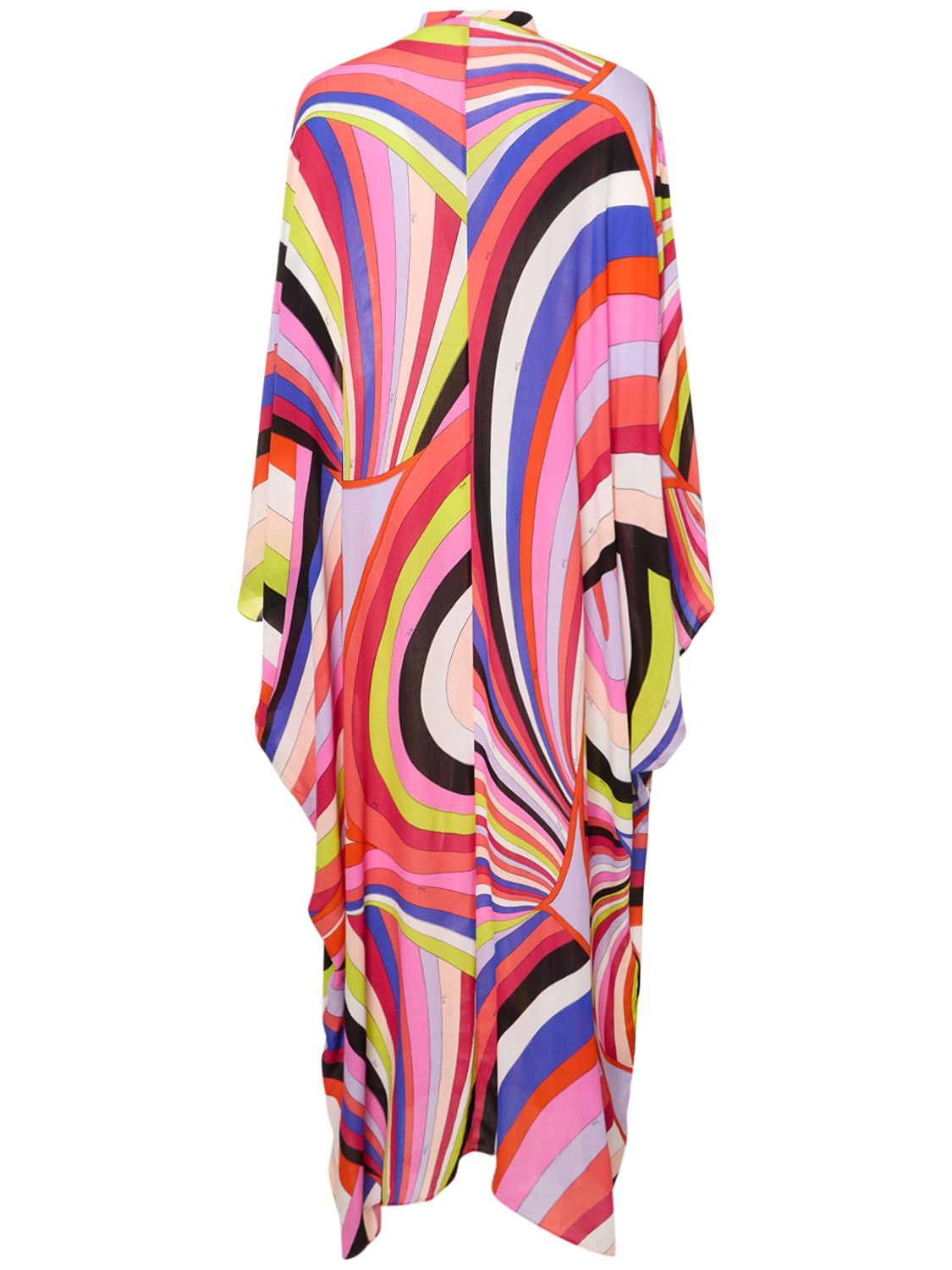 PUCCI IRIDE PRINTED TWILL MAXI KAFTAN 