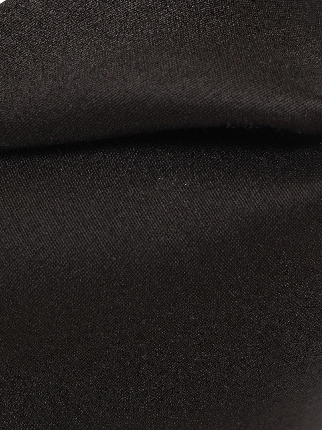 Shop Versace Wool & Silk Jersey Sculptural Bra In Black