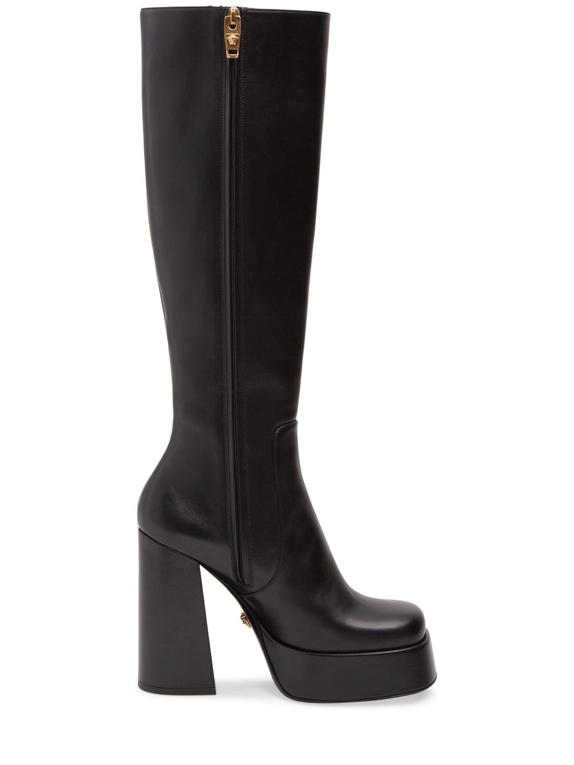 120mm Leather Tall Boots – WOMEN > SHOES > BOOTS