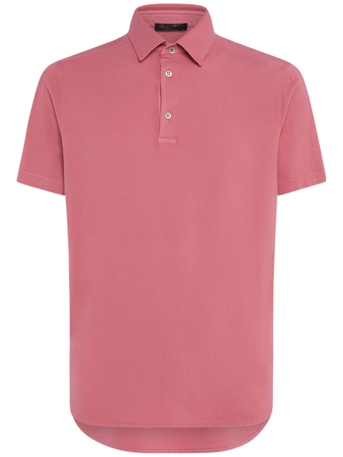 Loro Piana Cotton Piqué Polo Shirt In Pink