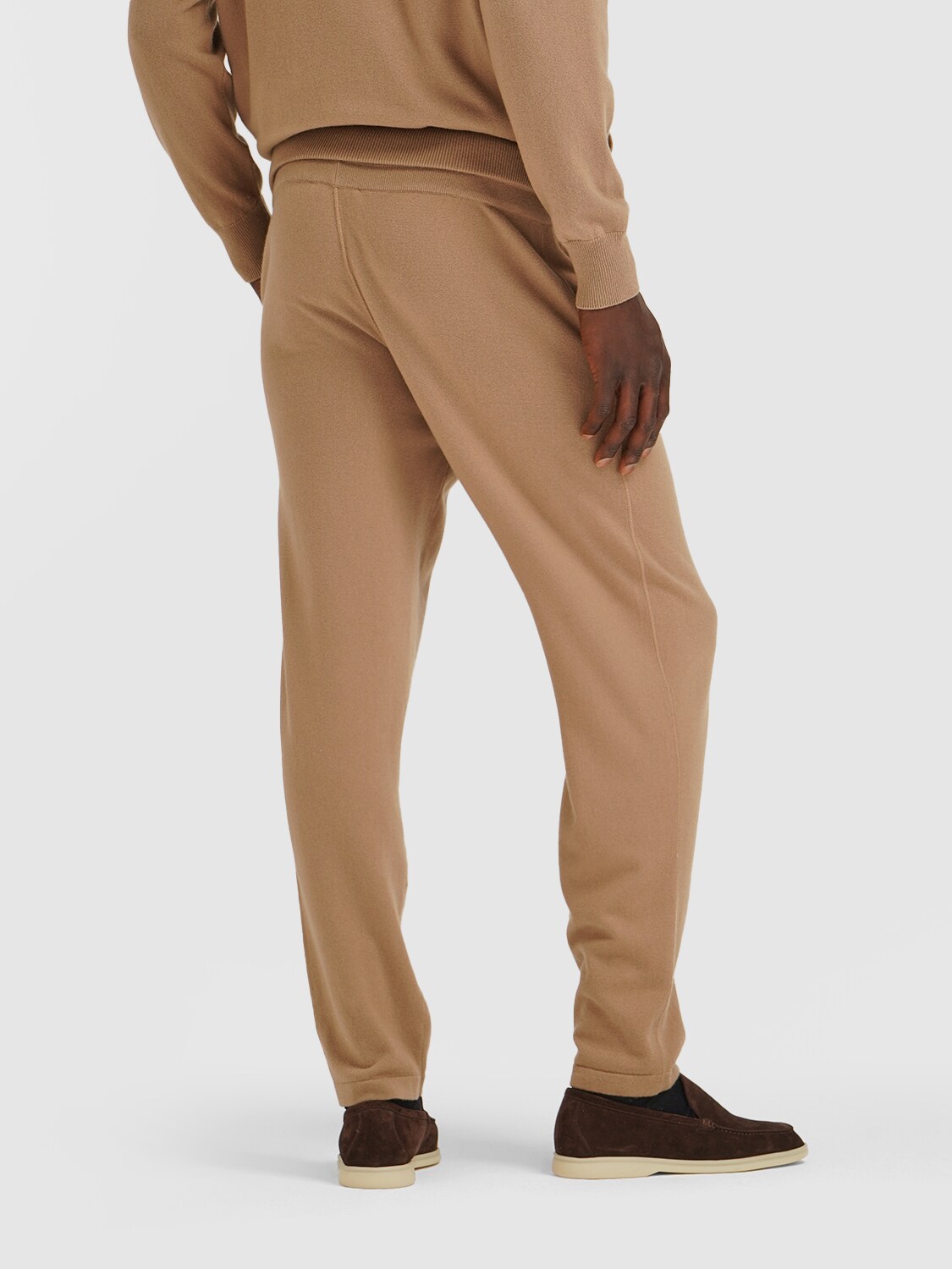 Loro Piana Merano Relaxed Fit Cashmere Pants In Camel
