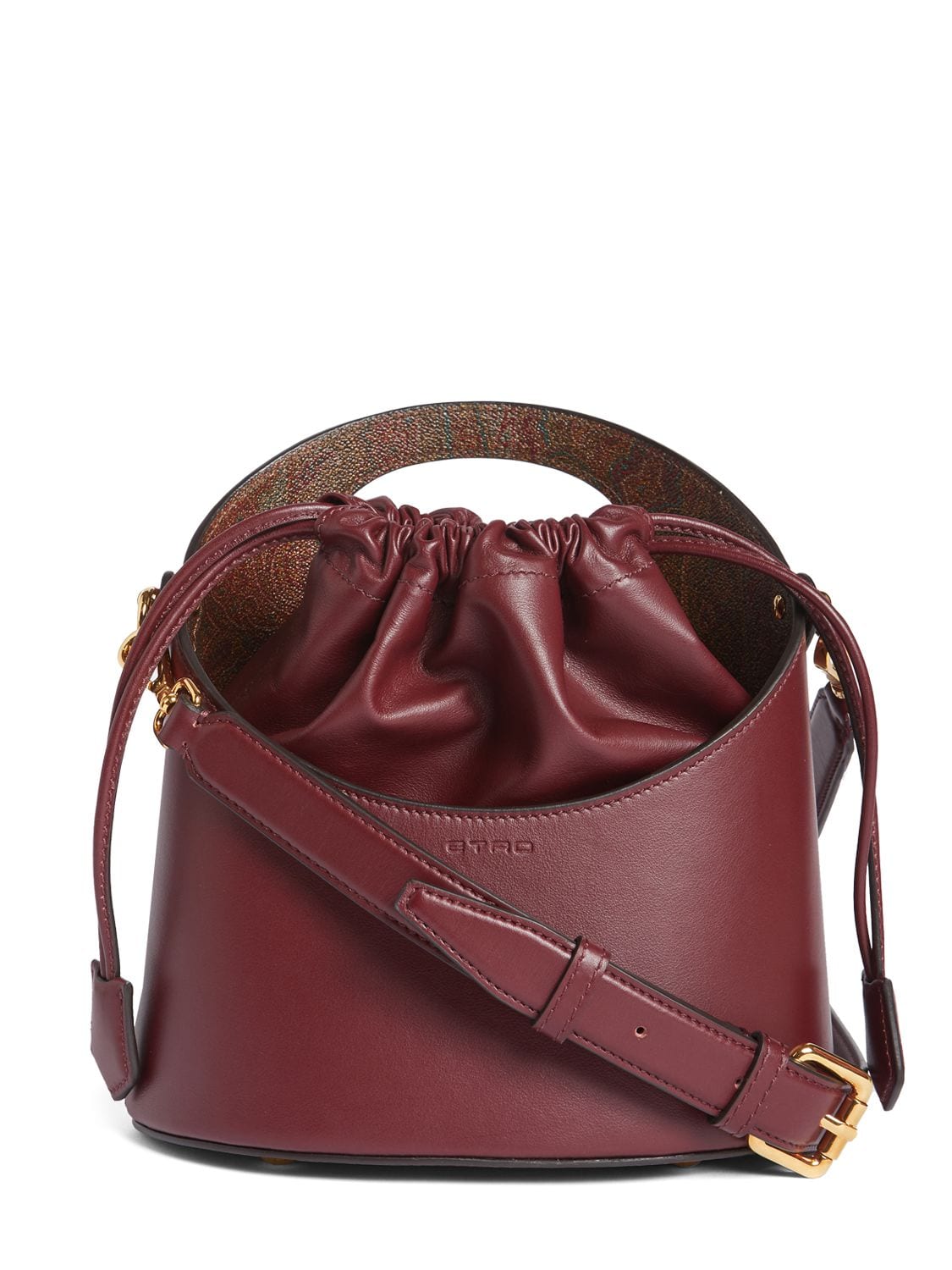 Image of Medium Saturno Leather Top Handle Bag