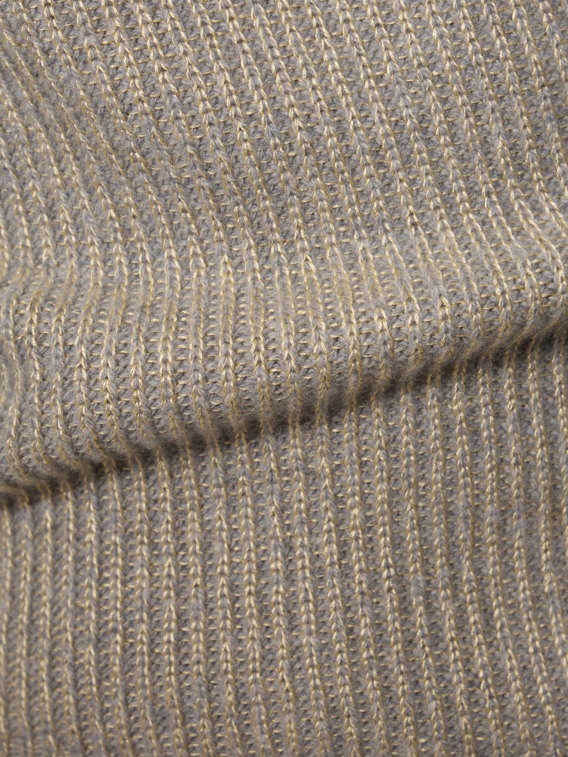 Shop Stella Mccartney Twisted Cashmere Rib Knit Sweater In Grey