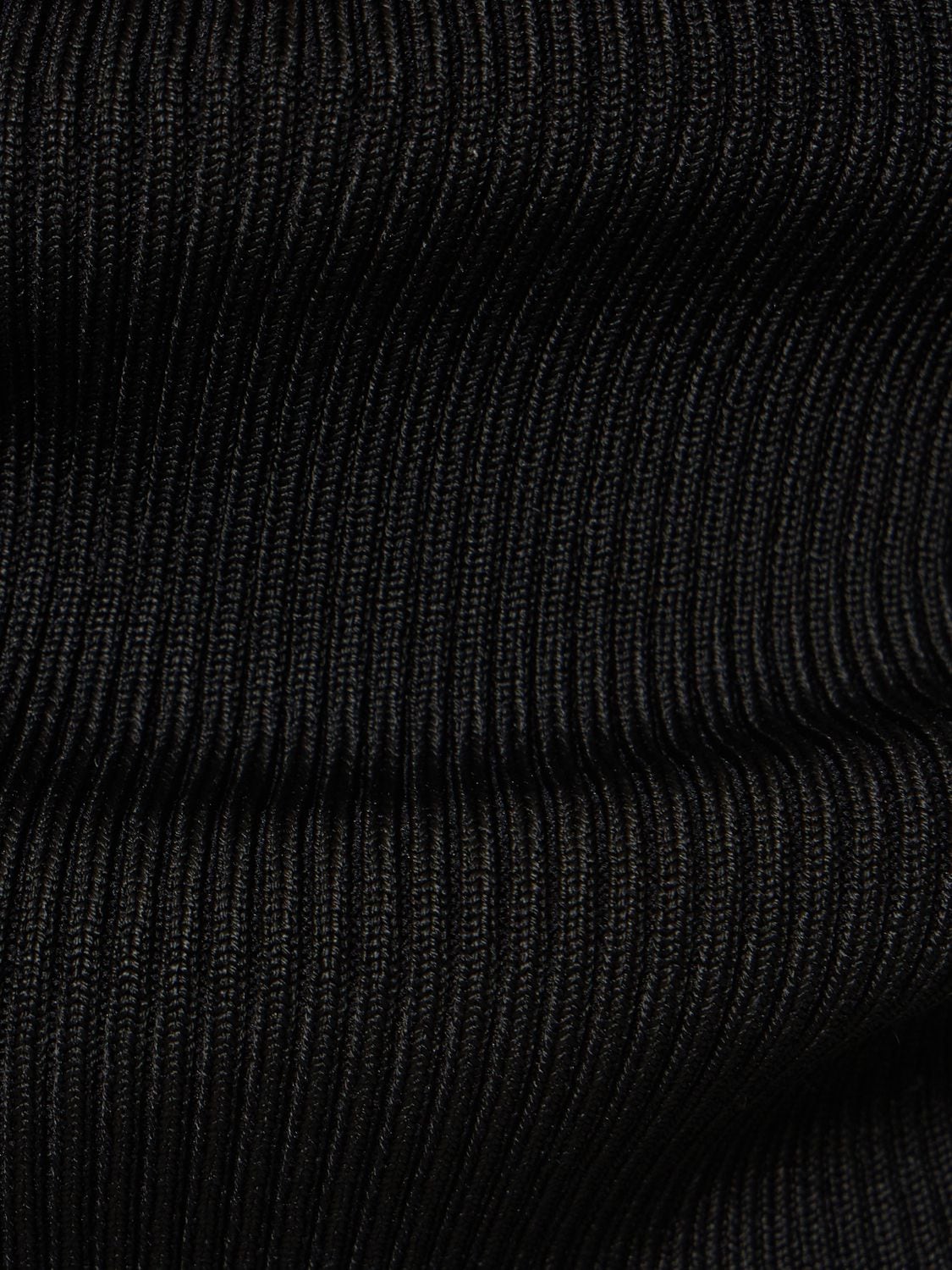 Shop Stella Mccartney Compact Rib Knit Technical Top In Black