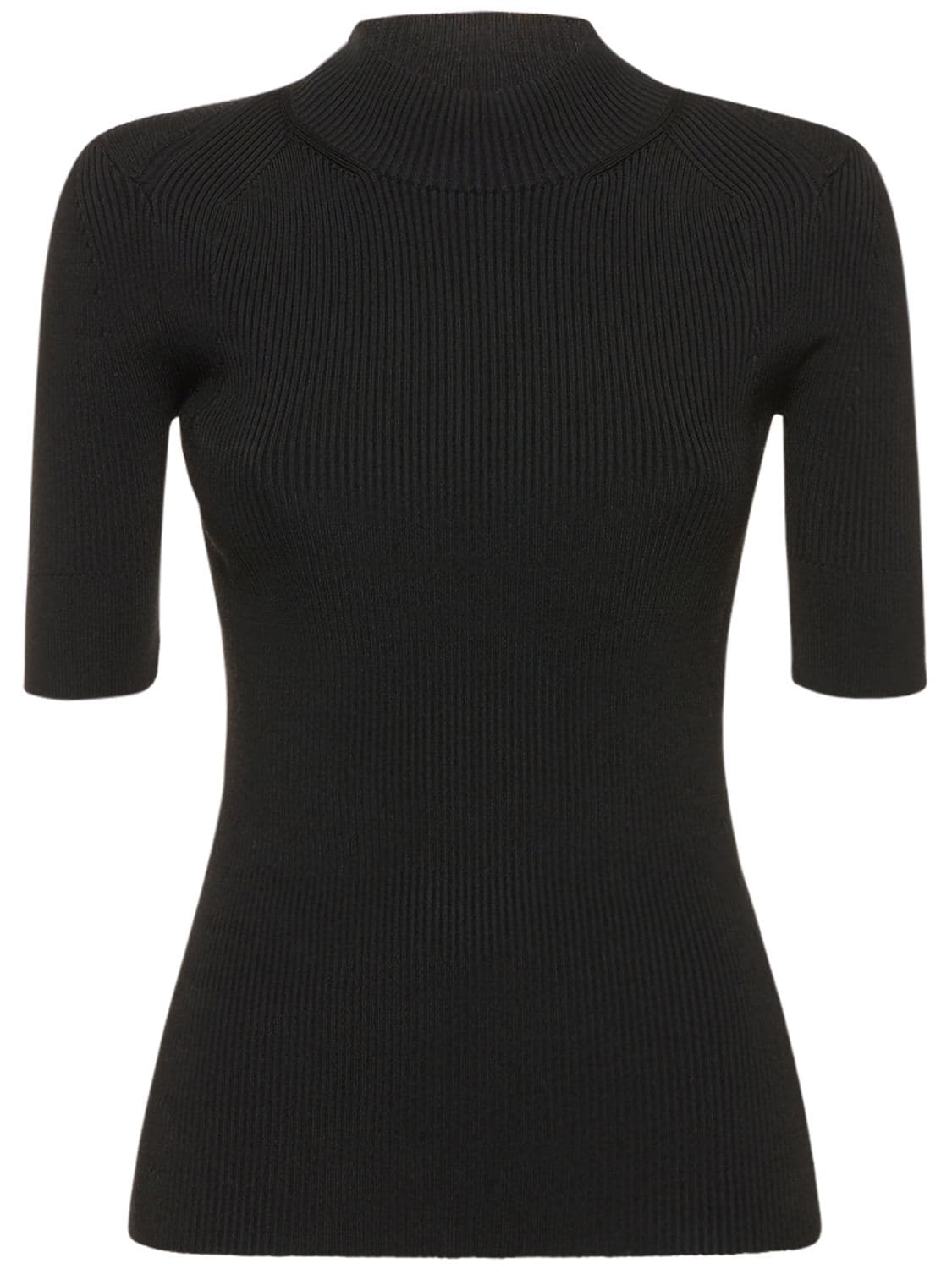 Image of Compact Rib Knit Technical Top