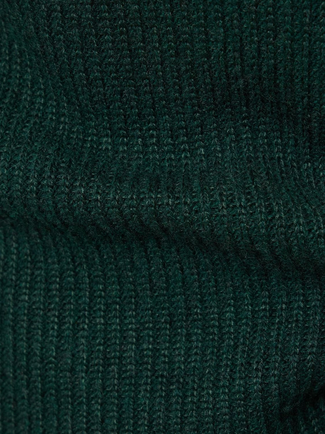 Shop Stella Mccartney Cashmere Rib Knit Twisted Sweater In Dark Green
