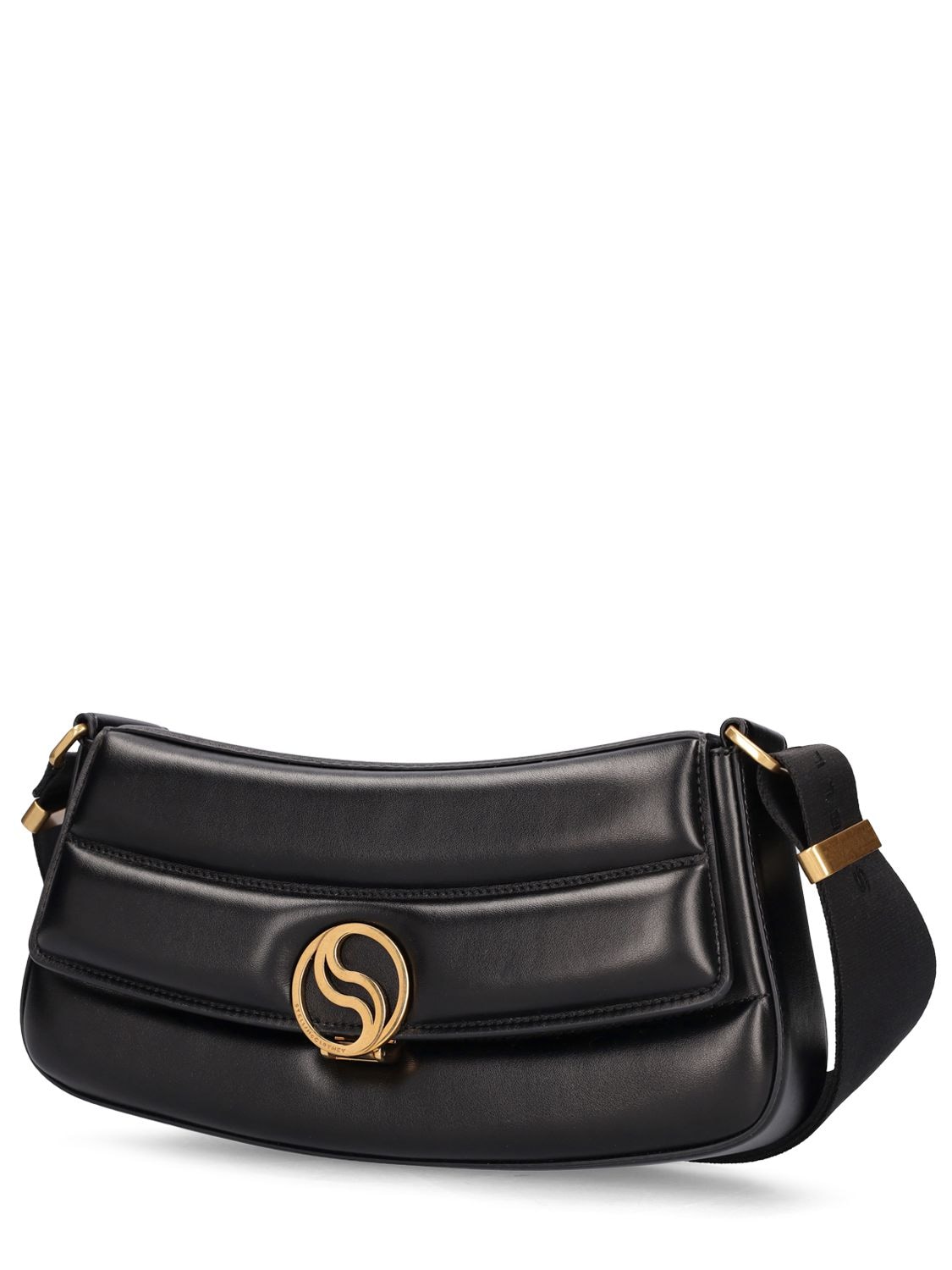 Shop Stella Mccartney Alter Mat Padded Faux Leather Bag In Black