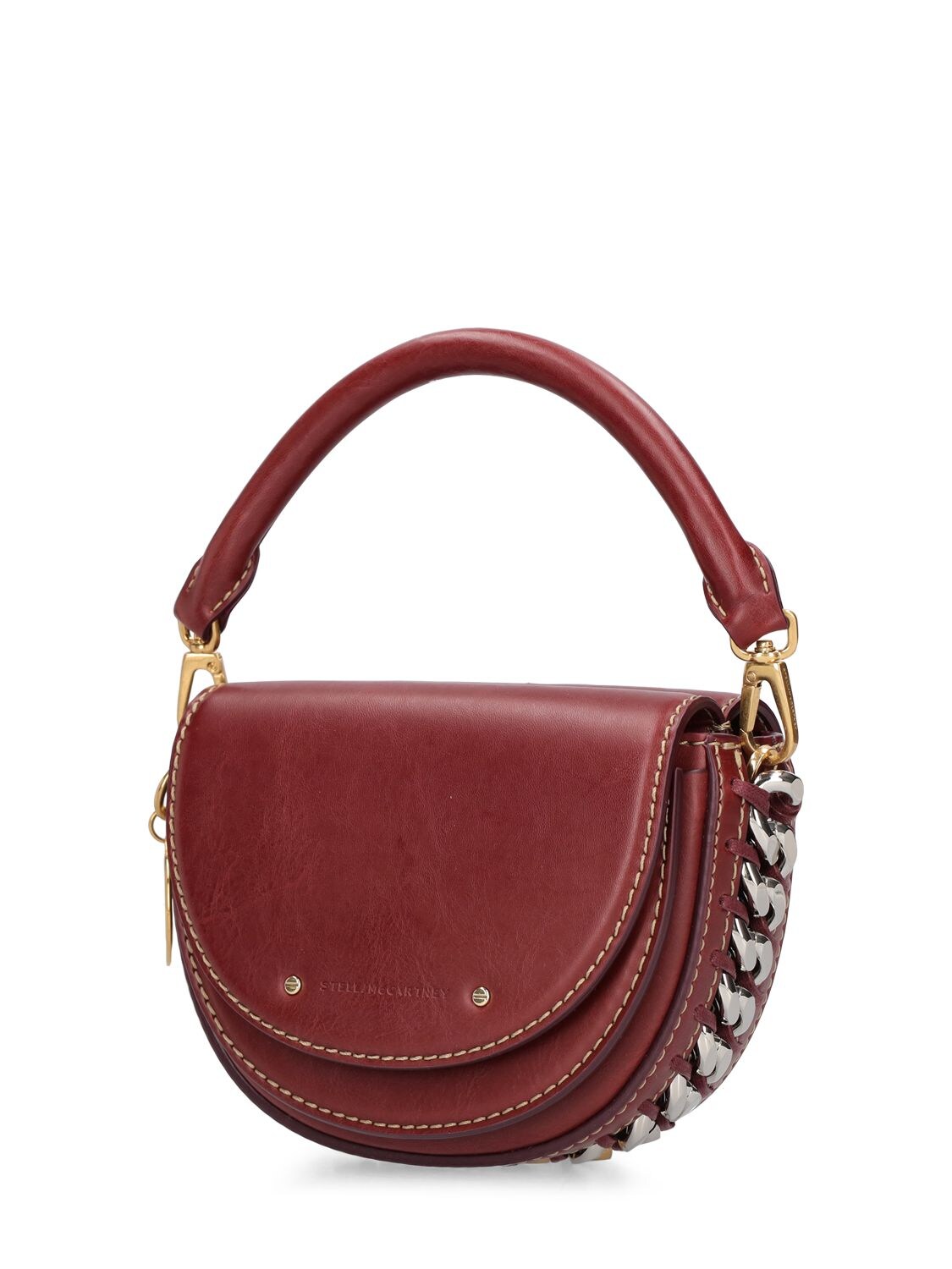 Shop Stella Mccartney Alter Mat Faux Leather Shoulder Bag In Red