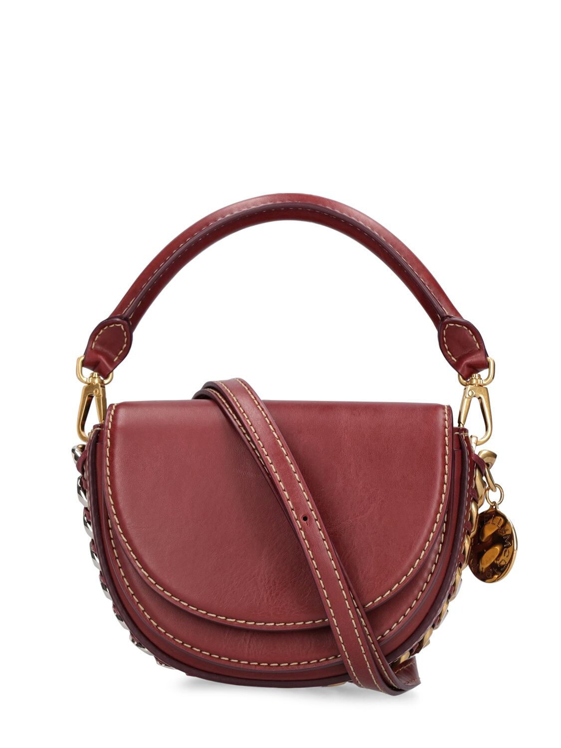 Shop Stella Mccartney Alter Mat Faux Leather Shoulder Bag In Red