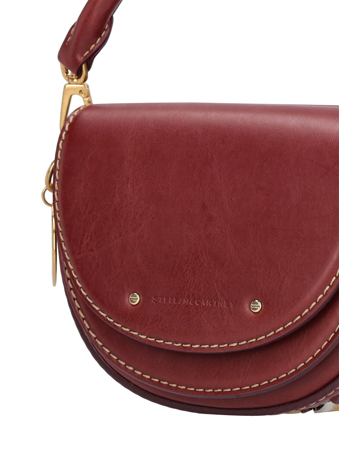 Shop Stella Mccartney Alter Mat Faux Leather Shoulder Bag In Red