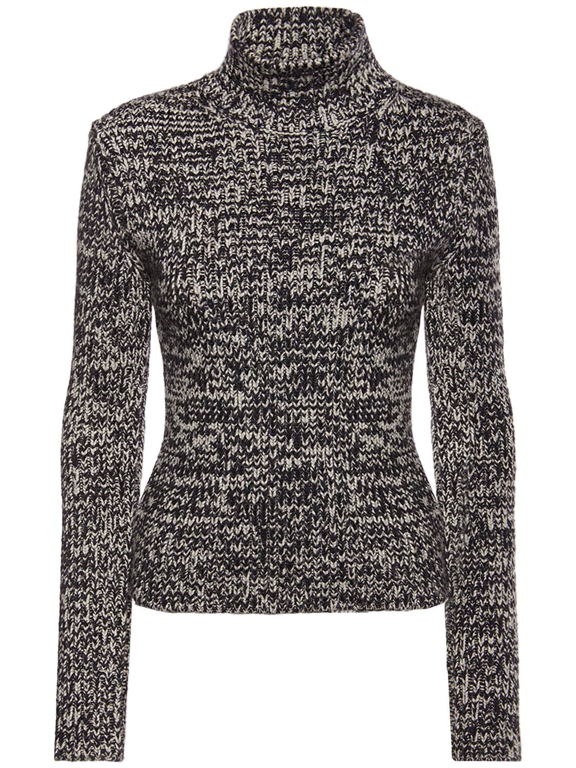 Tom Ford Wool & Silk Knit Turtleneck Sweater In Multicolor