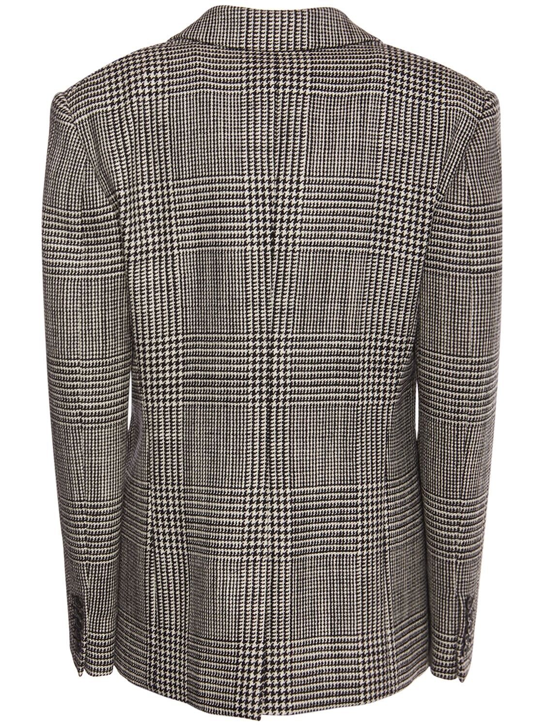 Shop Tom Ford Prince Of Wales Wool Jacket In Multicolor