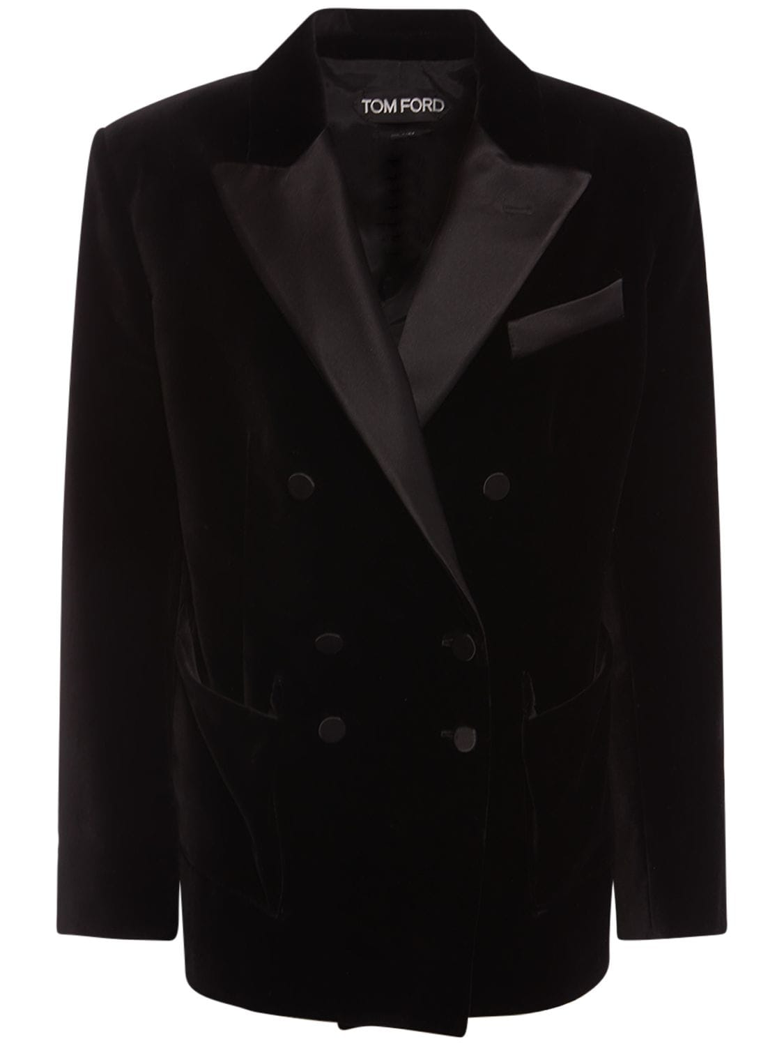 Image of Cotton Velvet Tuxedo Jacket