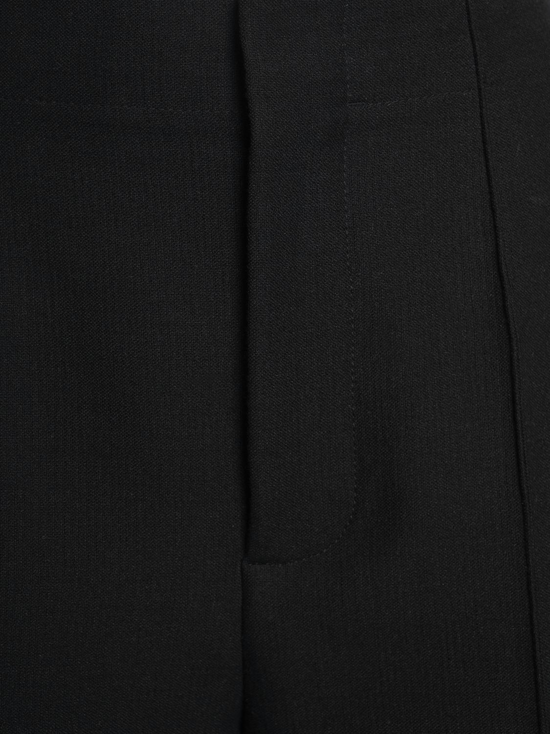 Shop Bottega Veneta Structured Cotton Blend Stirrup Pants In Black