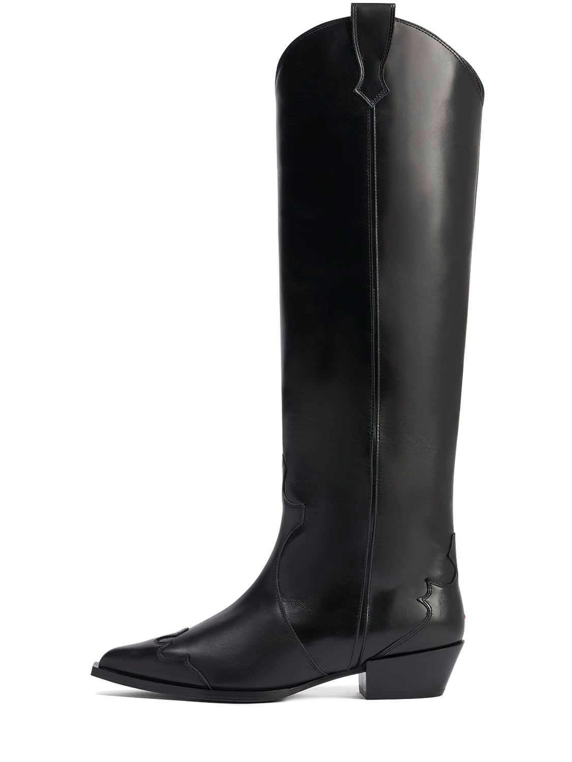 AEYDE 40MM ARUNA LEATHER TALL BOOTS