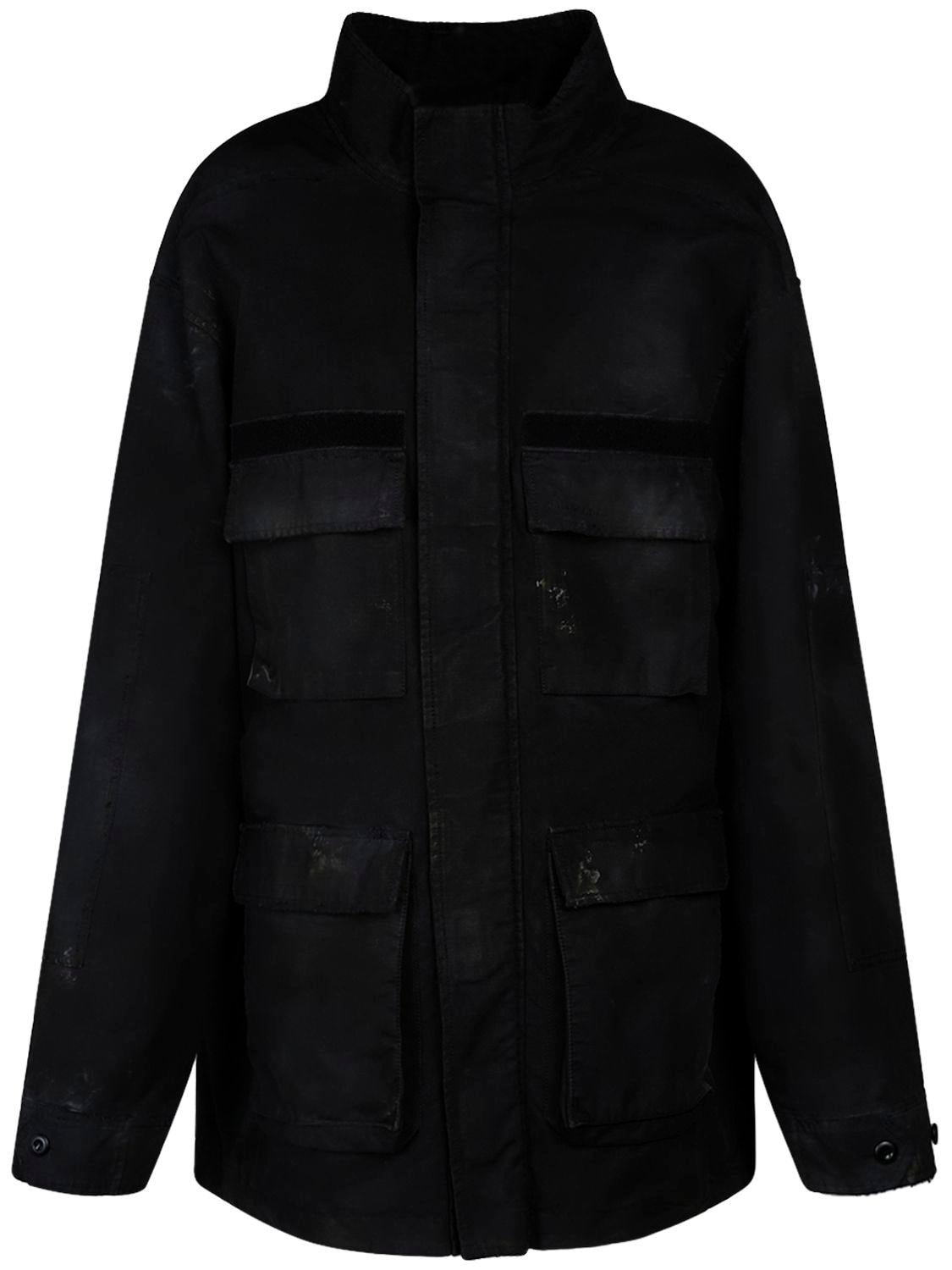 Image of Double Front Cotton Military Parka