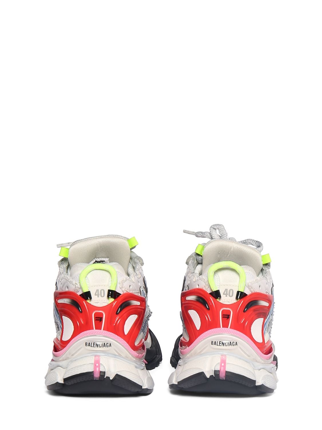 Shop Balenciaga Runner Multicolor Sneakers In White,multi