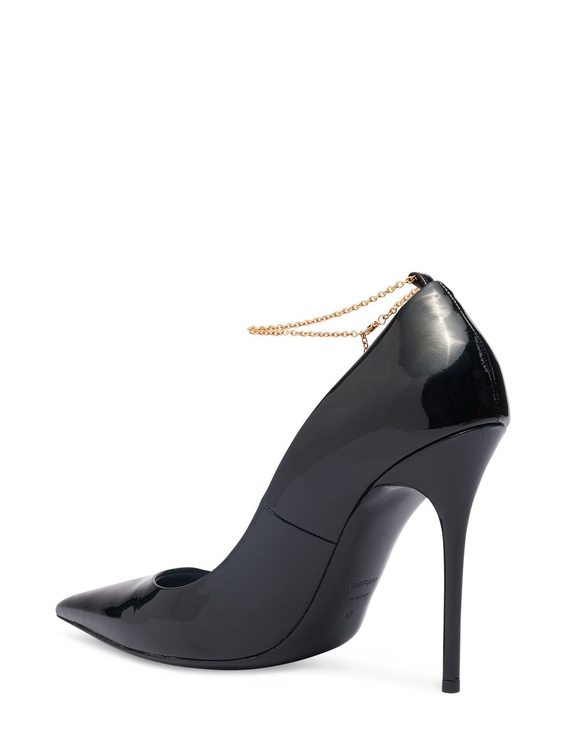 Shop Tom Ford 105mm Patent Leather Pumps In Black