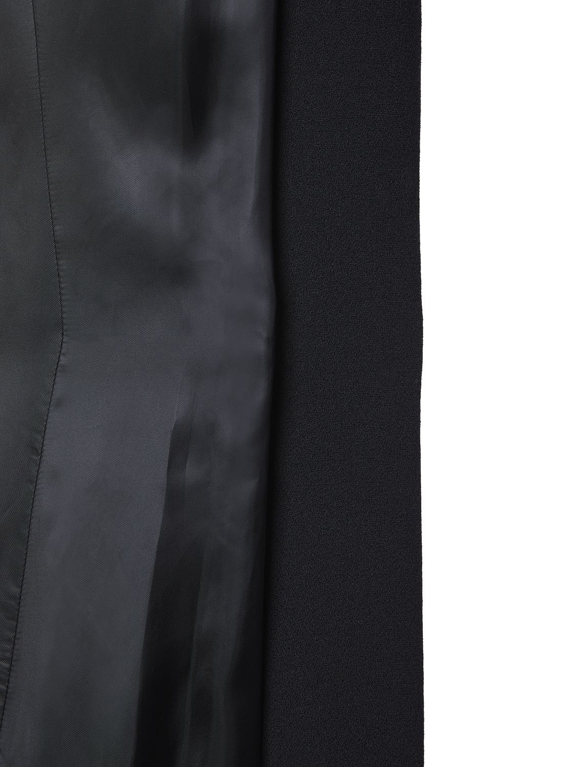 Shop Nensi Dojaka Wool Cady Self-tie Long Coat In Black