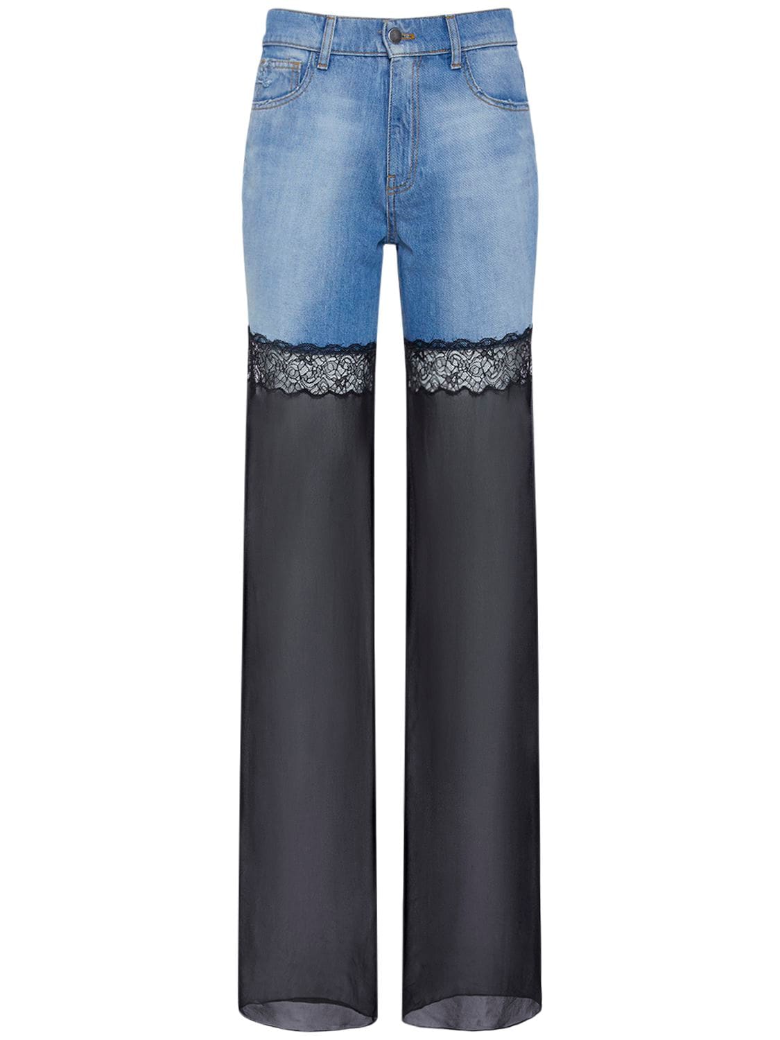 Image of Denim & Tulle Straight Jeans