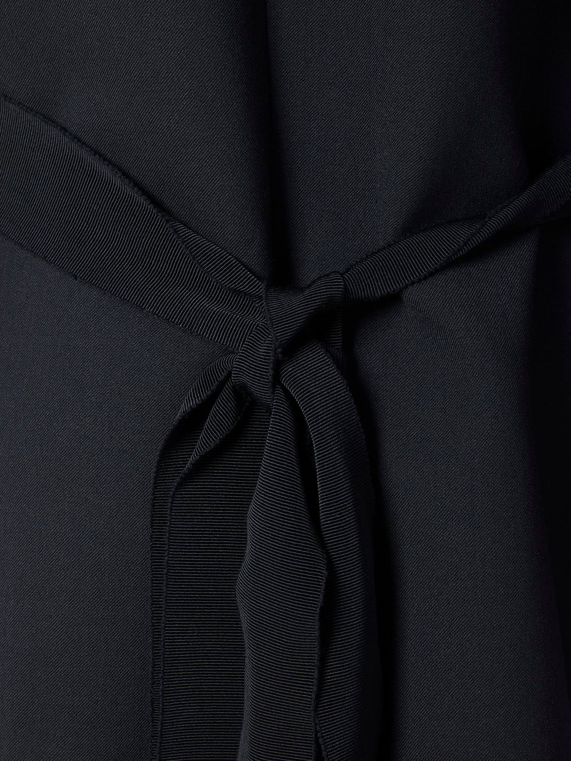 Shop Nensi Dojaka Serge Tailored Belted Jacket In Black