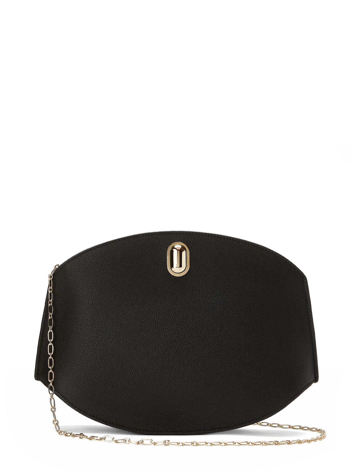 Image of Tondo Chain Leather Shoulder Bag