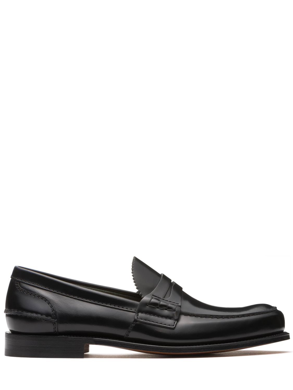 Shop Church's Pembrey Fume Leather Loafers In Black