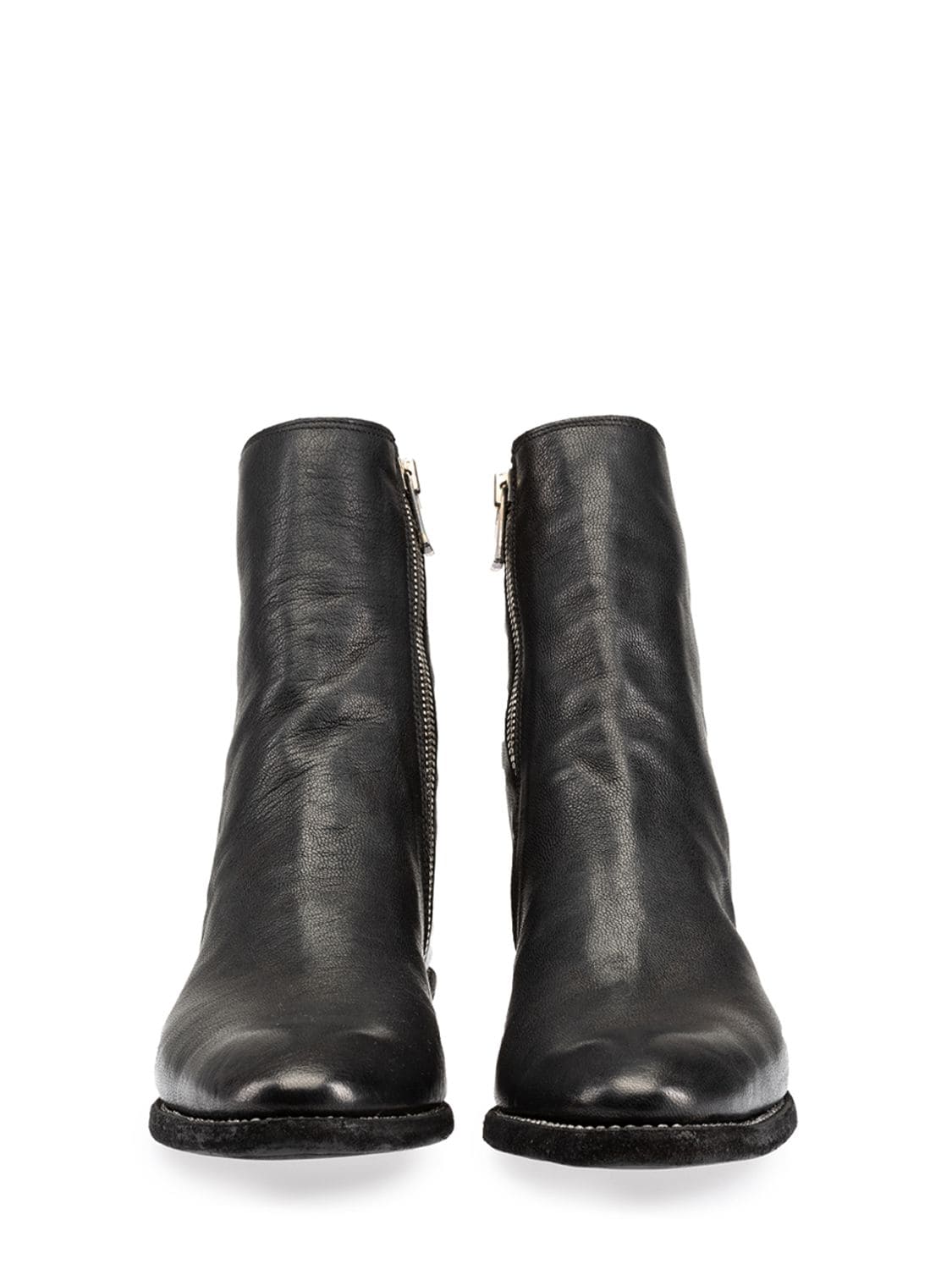 Shop Guidi Vg07 Leather Texan Boots In Black