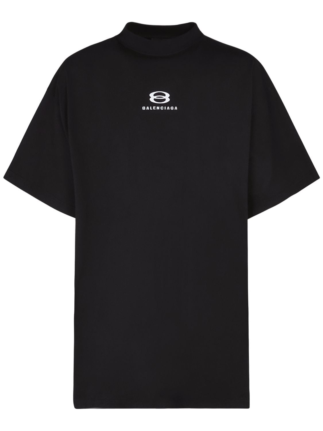 Shop Balenciaga Unity Vintage Cotton Jersey T-shirt In Black