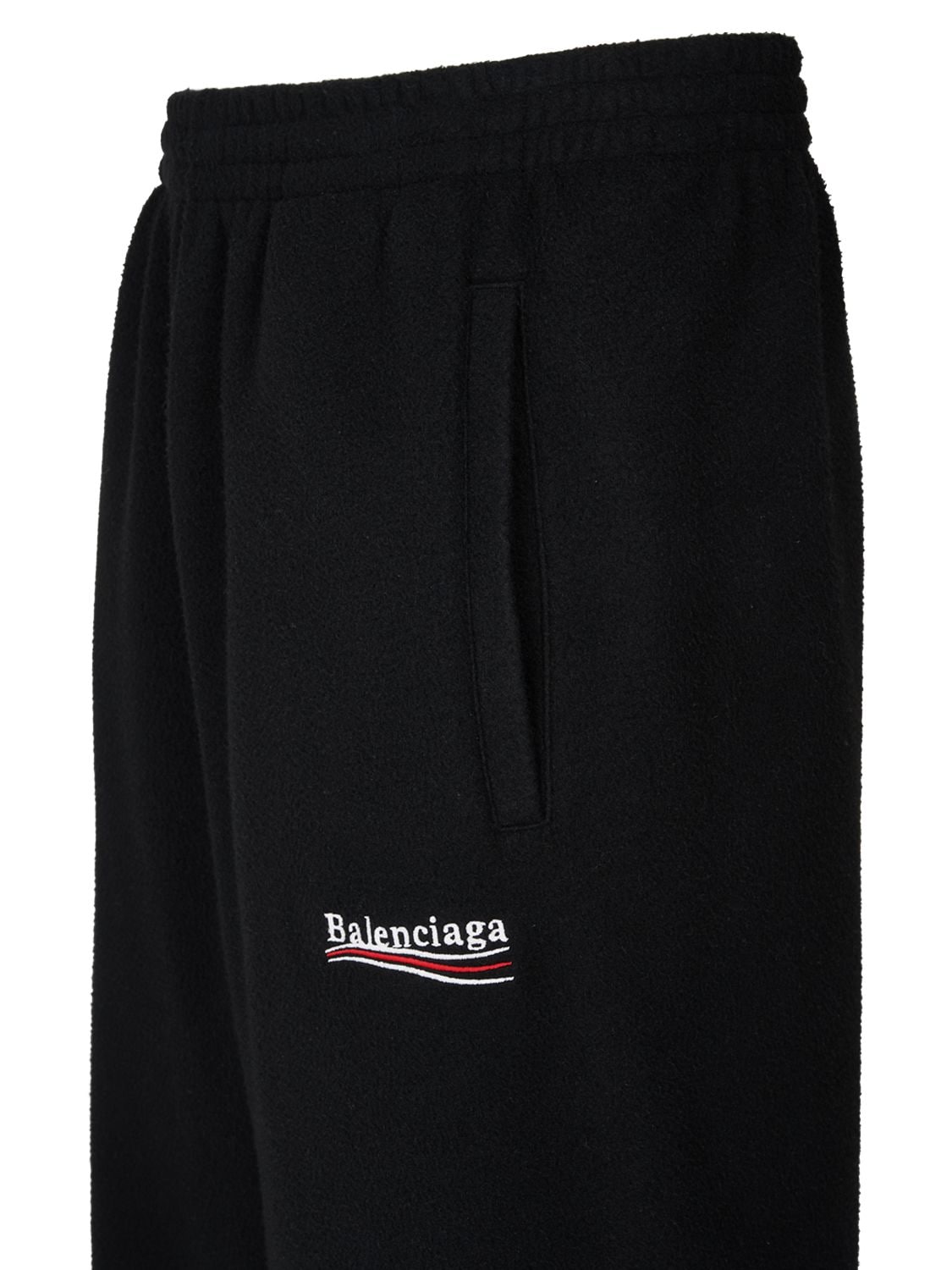 Shop Balenciaga Political Campaign Tech Pants In Black