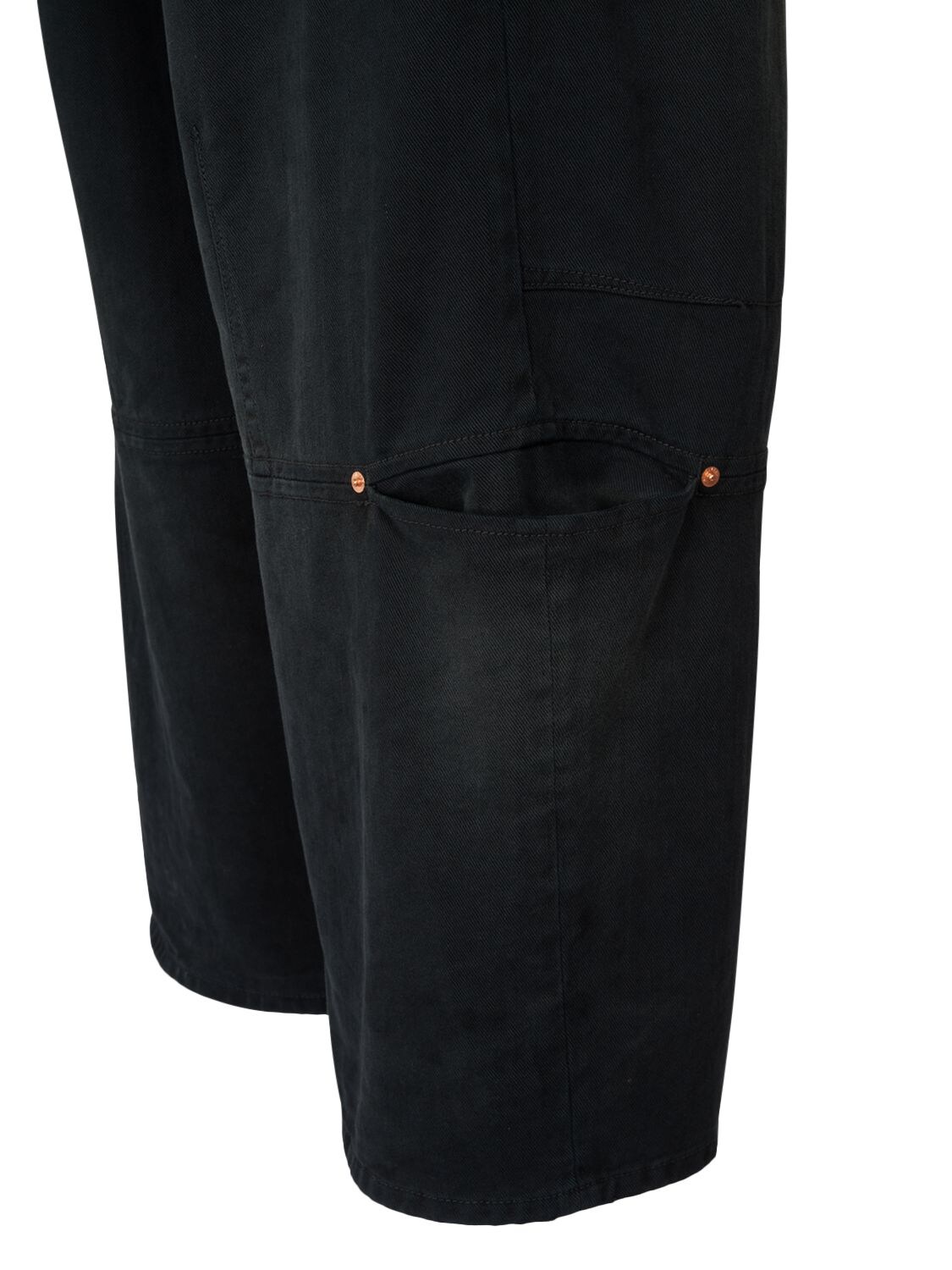 Shop Balenciaga Soft Cotton Denim Jeans In Black