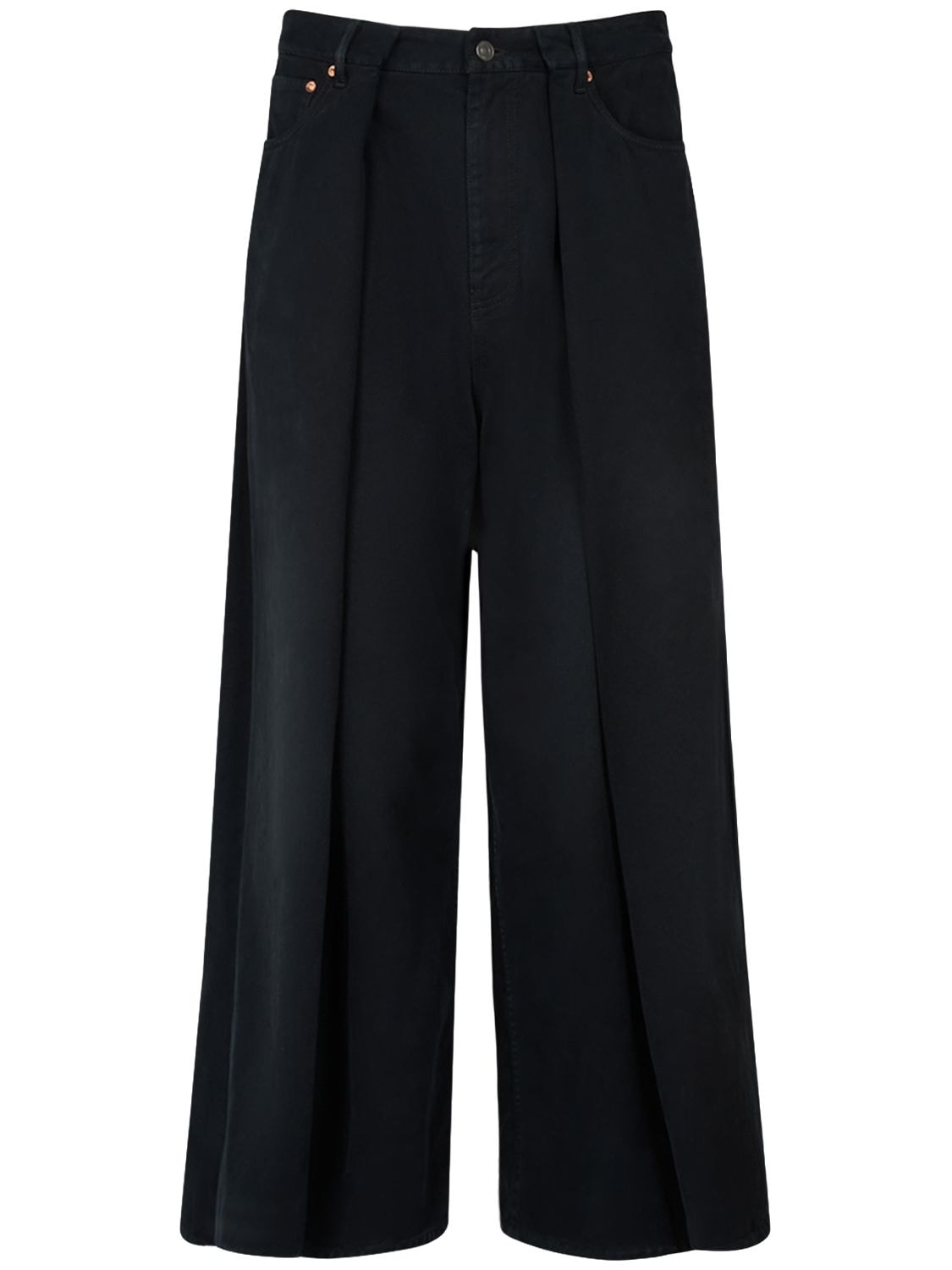 Balenciaga Soft Cotton Denim Jeans In Black